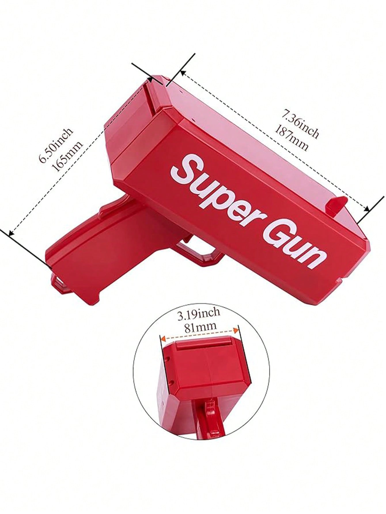 1PC Super Cash Gun Money Gun For Weddings, Anniversary, Birthday Parties, Kitty Parties And Fun Multicolor