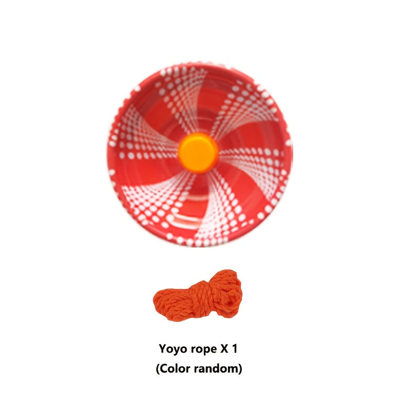 Red Iron Yo-Yo for Kids, Beginner Level Control Toy with Line Control Feature