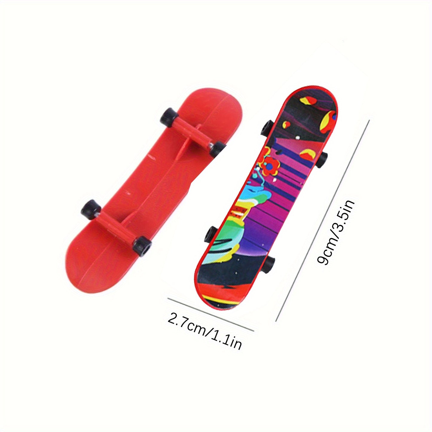 10pcs Mini Skateboards for Youngsters - Compact Longboard Playset with Vibrant Colorful Designs, Durable Plastic Construction, Perfect for Birthday Parties, Fun Gift Packs, and Youngsters' Celebration Entertainment