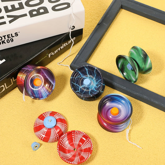 50 Pcs Alloy Responsive Ball Colorful Responsive Yoyo Bulk Metal Beginner String Trick Ball Adults Players Auto Return Technology Ball For Student Boys Girls And Adult Training Party Gift Favor