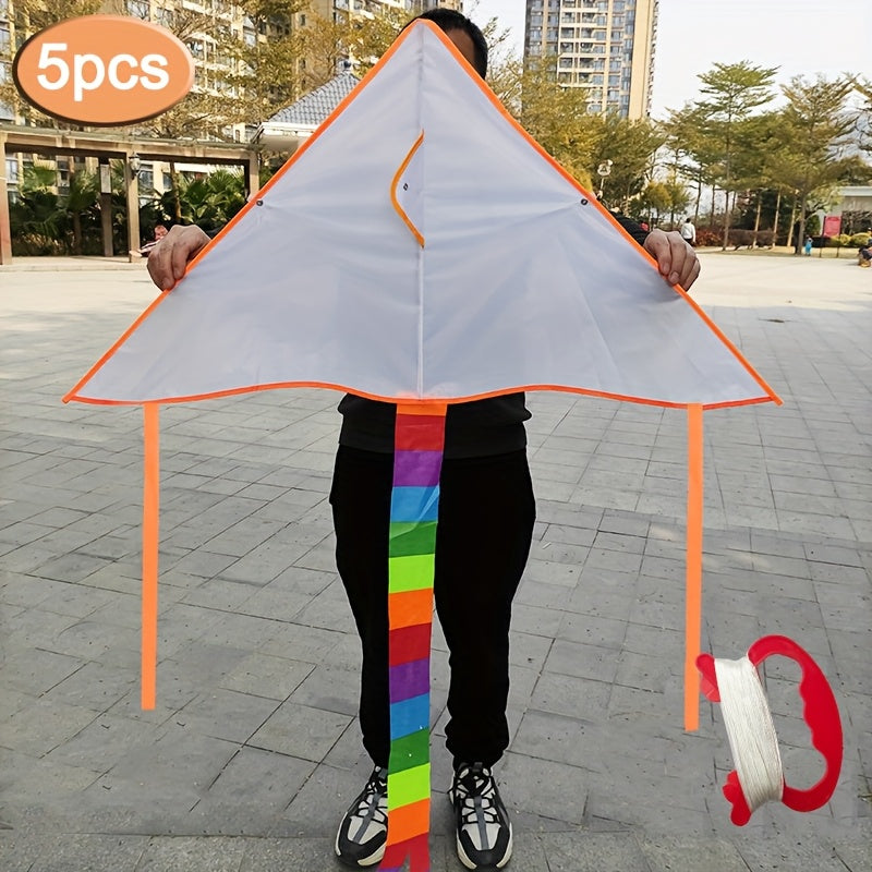 5pcs, Kites, DIY Blank Kites, Simple Custom Drawing Kites, White Kites