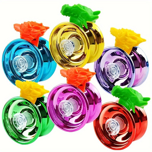 Professional Yo-Yo - Durable Impact-Resistant Toy with Alloy Axle and Silent Bearings - Suitable for 3-6 Years Old - Halloween and Christmas Gift Puzzle Spin Game