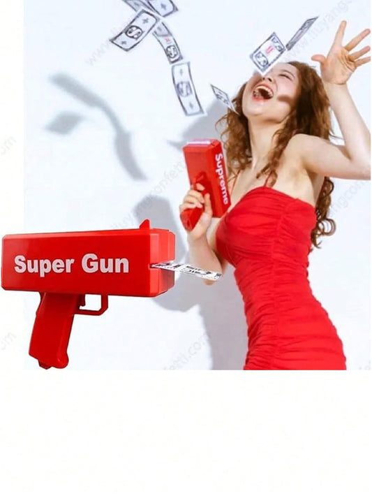 1PC  Super Cash Gun Money Gun For Weddings, Anniversary, Birthday Parties, Kitty Parties And Fun Multicolor