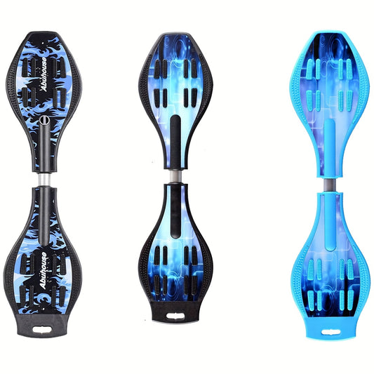 YYW Deluxe Youth Skateboard With Light-up Wheels, Color Upgrade, More Exciting, Fun And Eye-catching, Torsion Skateboard For Kids 8 Years And Older