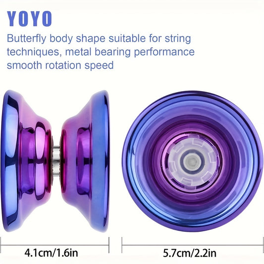MAGICYOYO High-Speed Metal K9 Professional Yoyo - CNC Top & Finger Guard for Competitive Play - Mixed Colors, Cover