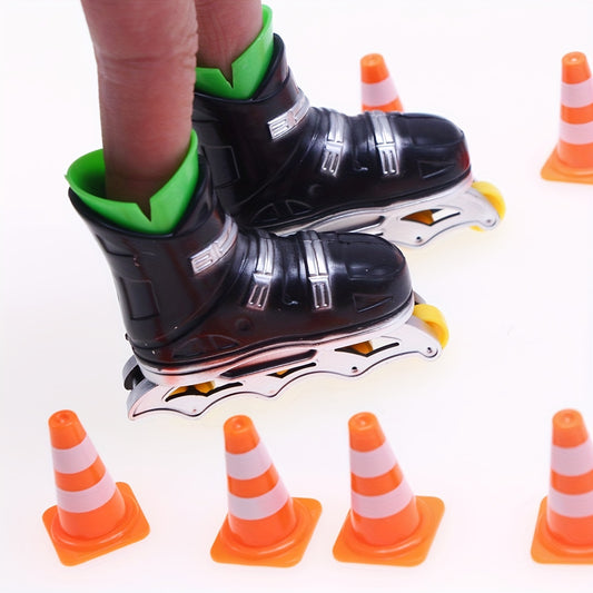 Finger Exercise Set with Roller, Scooter, And Two-Wheeled Balance Bike; Pants Combination with Accessories; Can Be Assembled; Suitable for Interactive Gifts.