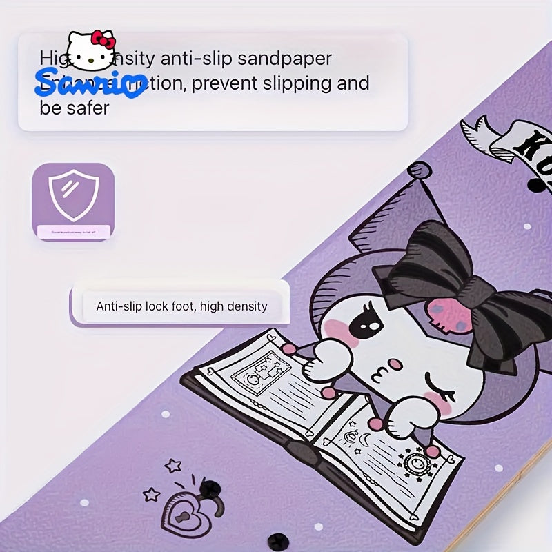 Strong Load Capacity SANRIO Hello Kitty & Friends Themed Skateboard - Dual Rocker Design, Perfect for Beginners, Ideal Christmas, Halloween, Birthday Gift